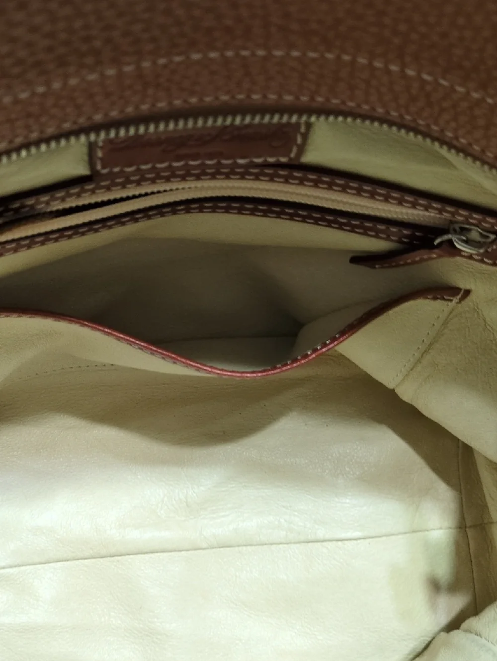 Dooney & Bourke Pebbled Leather Purse in Saddle/Tan - Picture 6 of 8